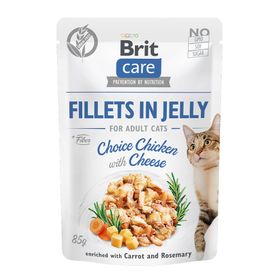 Brit Care Cat - Fillets in Jelly Choice Chicken with Cheese