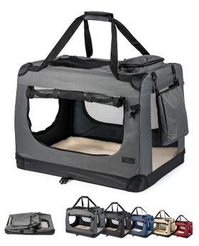 lionto faltbare Transportbox für Hunde und Katzen