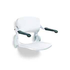 LinidoSolutions Duschsitz mit Rückenlehne und Armlehnen