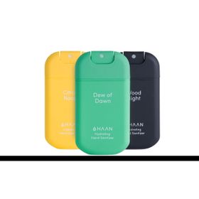 HAAN, Hand Sanitizer 3 Pack Set = Dew of Dawn 30ml + Citrus Noon 30ml + Wood Night 30ml