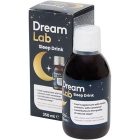 Dream Lab Sleep Drink mit pflanzlichen Extrakten - Besser schlafen.