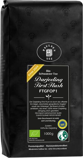 Paulsen Bio Darjeeling First Flush FTGFOP1, Ernte 2023, schwarzer Tee