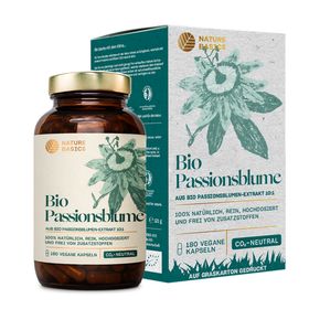 NATURE BASICS® - Hochwertiges Bio Passionsblume aus Bio Passionsblumen-Extrakt 10:1