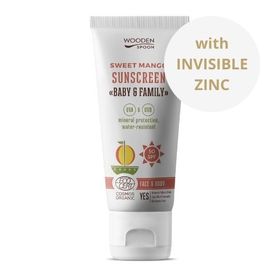 Wooden Spoon Mango Baby & Family Sunscreen Body Lotion SPF50