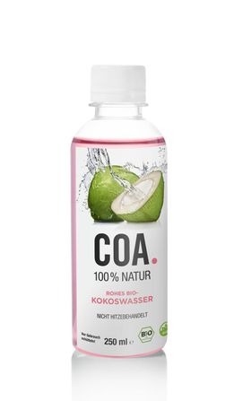 COA. Rohes Bio-Kokoswasser