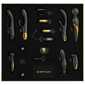 Pretty Love Sextoy-Kit "Black & Gold: Queens Luxury Kit"