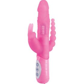 Rabbitvibrator "E Rabbit: Slimline Triple Play" | 7 Vibrationsmodi | Seven Creations