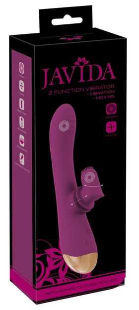 JAVIDA - Rabbitvibrator mit Moving-Klitoris-Stimulator