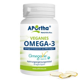 APOrtha® OmegaVie® veganes Omega-3 Algenöl - Kapseln