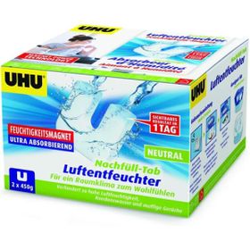 UHU Feuchtigkeitsmagnet Nachfülltab, Innovative Nachfülleinheit für handelsübliche Luftentfeucht