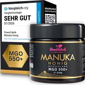 PowerFabrik Manuka Honig MGO 550+, im Glas