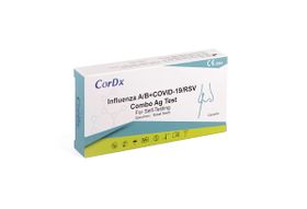 CorDx 4 in 1 Kombi-Test RSV Viren + Corona COVID-19 + Influenza A + B