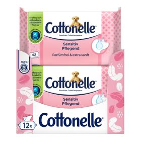 Cottonelle Feuchtes Toilettenpapier Sensitive Pflegend Vorteilspack
