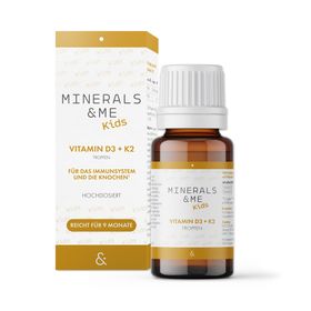 MINERALS & ME® Kids Vitamin D3 + K2 Tropfen
