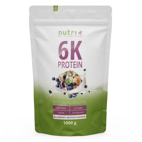 nutri+ 6K Eiweißpulver 1kg - Protein Shake ohne Whey