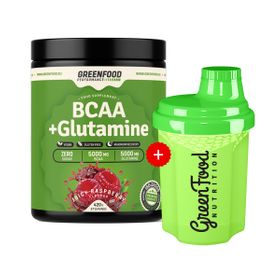 GreenFood Nutrition Performance BCAA + Glutamine Juicy Raspberry + 300ml Shaker