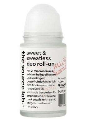 the source lab. - sweet & sweatless | Sensitive Deo Roll-On für empfindliche Achselhaut 50 ml