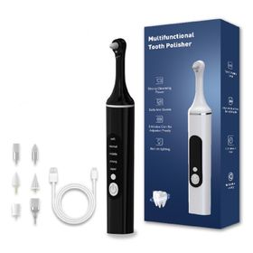 COOL-i Zahnpolierer Set mit LED,5 Modi & 6 Köpfe für kosmetische Zahnpflege