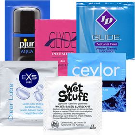 Kondomotheke® Gleitgel auf Wasserbasis SIXPACK - 6 Sachets zum Probieren