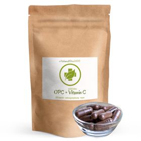 vitalundfitmit100® Traubenkernextrakt OPC + Natürliches Vitamin C Kapseln