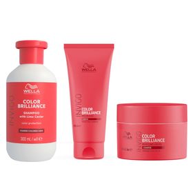 Wella Invigo Color Brilliance Shampoo & Conditioner & Mask Coarse Set