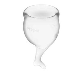 Satisfyer Feel Secure Menstrual Cup Set Transparent