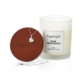 Engelsrufer Duftkerze Rose Heartwing mit Kette Heartwing