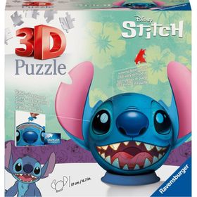 Ravensburger Ravensburger 11574 Puzzle Disney Stitch Puzzle Ball mit Ohren 3D 72 Teile