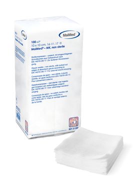 MaiMed Mullkompressen unsteril 7,5 x 7,5 cm 12-fach