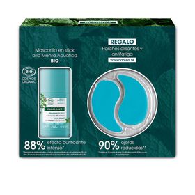 Bio-Minze-Maske im Stick-Etui 2 Stück
