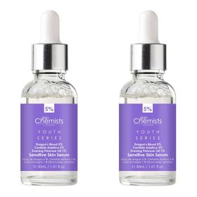 skinChemists Jugend-Serie Empfindliche Hautserum Drachenblut 5% 30ml x 2 Duo-Pack
