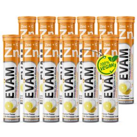 EVÄM Zink + Vitamin C Brausetabletten - 12er Pack
