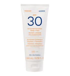 KORRES Yoghurt Sonnenschutz-Emulsion für Gesicht + Körper SPF 30