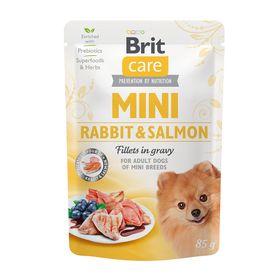 Brit Care Dog Mini - Rabbit & Salmon Fillets in Gravy