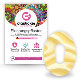 Diasticker® Dexcom G6 Fixiertapes "Buttercream"