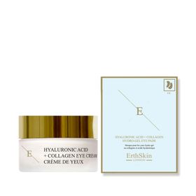 ErthSkin London Hyaluronsäure + Collagen Pro Age Augencreme + Augenpads set