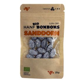 natürlich CBD BIO-Hanfbonbons Sanddorn