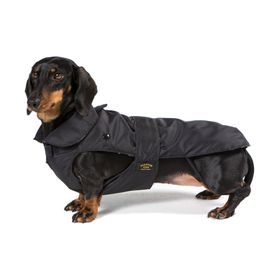 Fashion Dog Hundemantel speziell für Dackel - Schwarz - 36 cm