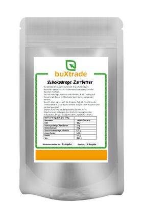 buXtrade Schokodrops Zartbitter