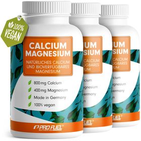 ProFuel - CALCIUM & MAGNESIUM Kapseln - hochdosiert mit 800mg Calcium & 400mg Magnesium 540 Kapseln