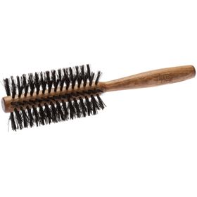 nippes Solingen Rundbürste, Ø 48 mm, 8 Reihen, Rosshaar-Nylon-Mix, Buchenholz