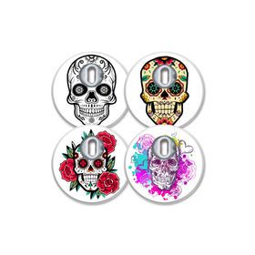 MySweetStitch | Freestyle Libre 3 / 3 Plus Sensor Sticker | Flower Skull