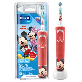 Oral-B - Elektrische Zahnbürste "Vitality Kids - Mickey Mouse" in Rot