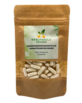 Kräutereck Nahrungsergänzung Hund – Gelenke | mit MSM, Glucosamin & Chondroitin