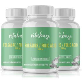 Vitabay Folsäure - Folic Acid - 1000 mcg