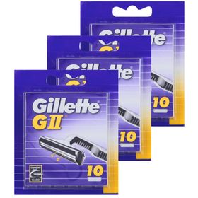 Gillette GII Doppelklingen Rasierklingen für klassische gründliche Nassrasur Männer