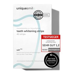 Uniquesmile Zahnaufhellung Whitening Strips - frei von Peroxid