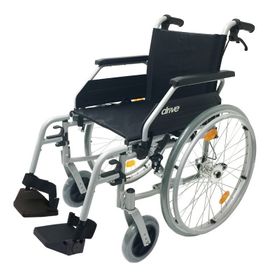 Leichtgewicht-Rollstuhl Drive Medical Litec 2G mit Trommelbremse für Begleiter 46 cm