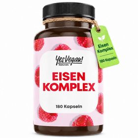 Eisen Kapseln vegan (180 Kapseln für 6 Monate) mit 20 mg Eisen Bisglycinat I Eisen hochdosiert