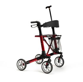 Reise - Rollator QUADRI LIGHT | 3-fach faltbar, ultraklein, SILBER